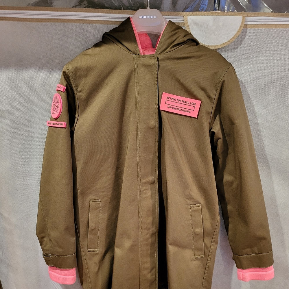 Korean Brand LOVE PEACE & UNDERSTANDING 2-in-1 Jacket with Hood